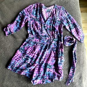 Charlie Jade Watercolor Romper, Size Medium